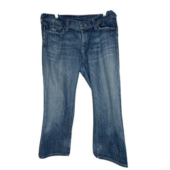Citizens of Humanity Jeans 29 Blue Denim Whiskey‎ Low Waist Cropped USA Womens - Picture 2 of 12